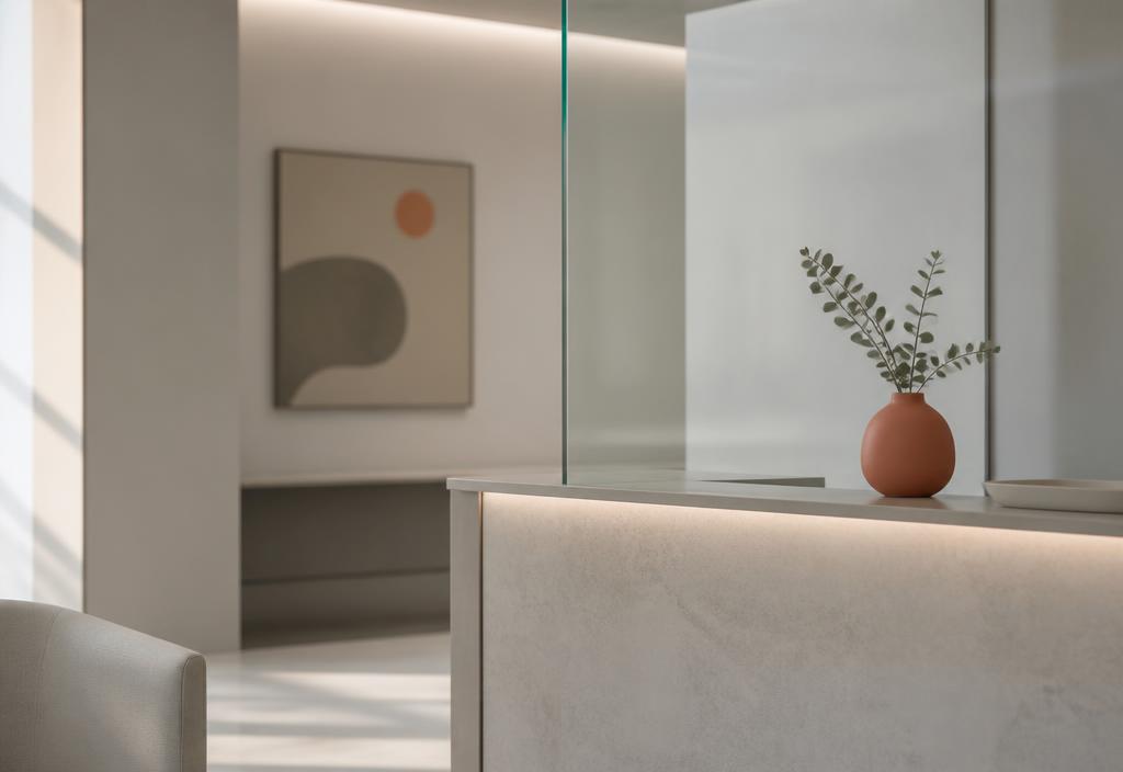 Clinic reception interior
